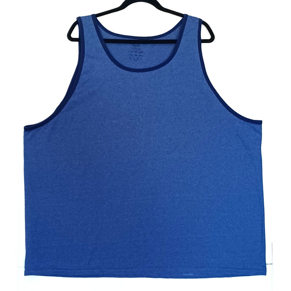 Fruit of the Loom Men’s 3XL Sleeveless Tank Top Blue Tagless Crew Neck